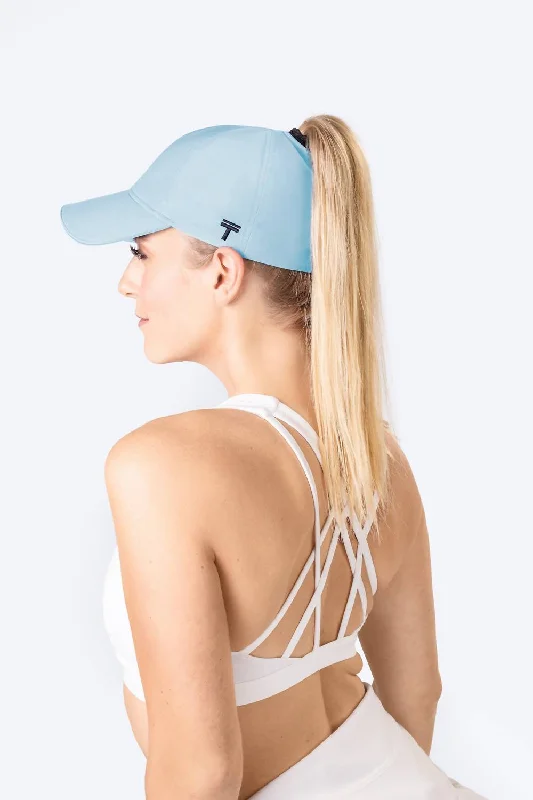 Performance 2.0 Ponytail Baseball Cap In Light Blue