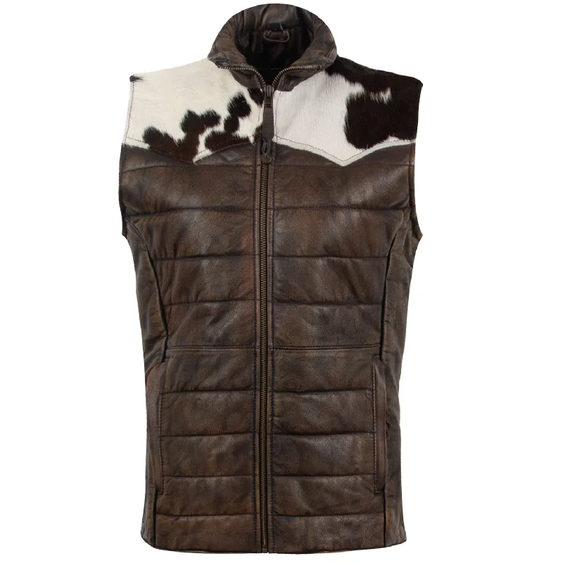 STS Ranchwear Womens Adalyn Tobacco Brown Leather Leather Vest